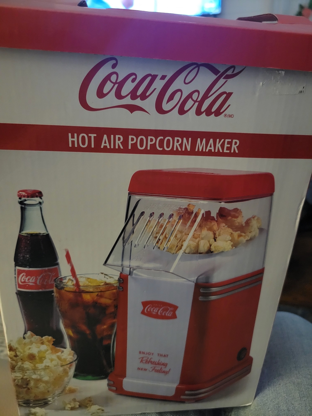 Coca Cola Red Hot Air Popcorn Maker